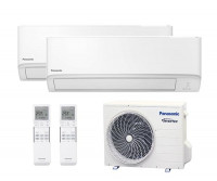 Мульти сплит-система Panasonic 2 x CS-TZ25WKEW / CU-2E18PBD